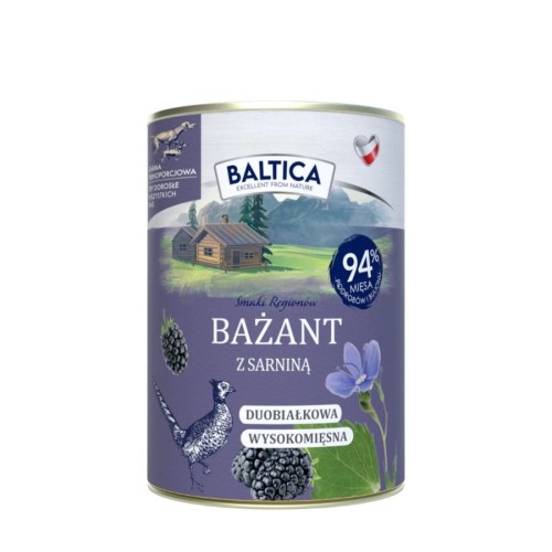 BALTICA Karma mokra Bażant z sarniną 400g