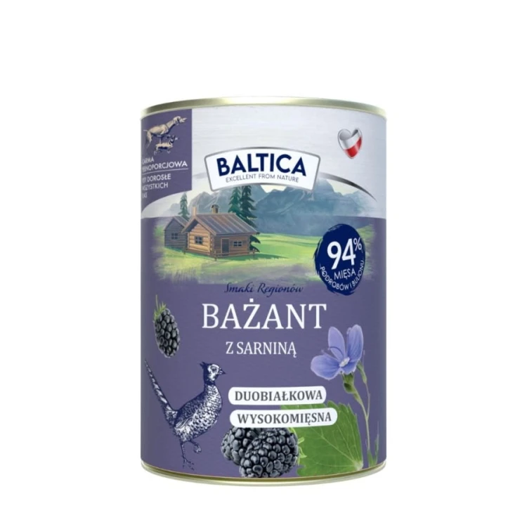 BALTICA Karma mokra Bażant z sarniną 400g