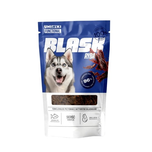 UNISZKI Przysmaki funkcjonalne dla psa Blask na sierść i skórę – Ryba 90g