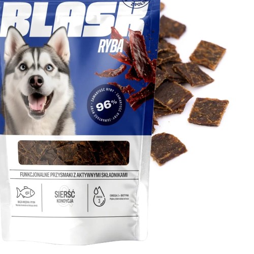 UNISZKI Przysmaki funkcjonalne dla psa Blask na sierść i skórę – Ryba 90g