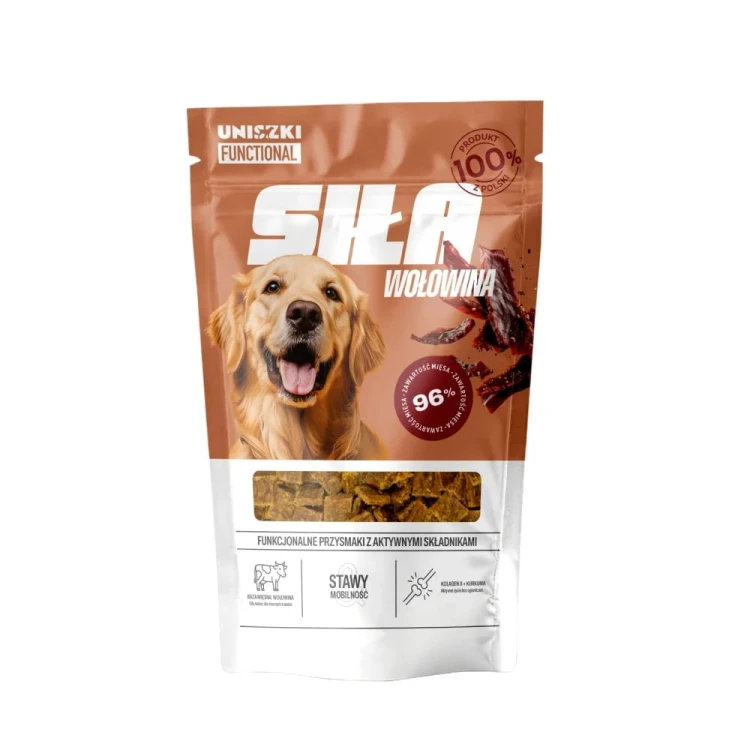 UNISZKI Przysmaki funkcjonalne dla psa Siła na stawy – Wołowina 90g