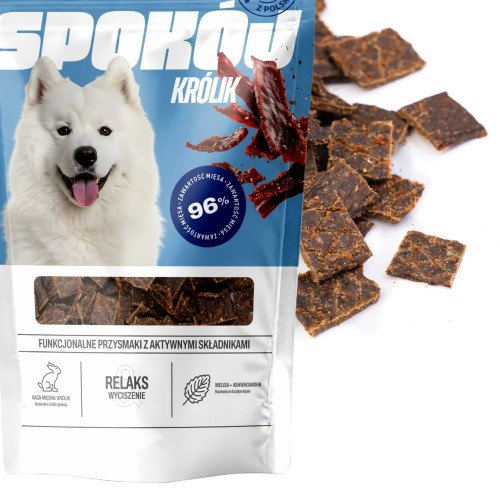 UNISZKI Przysmaki funkcjonalne dla psa Spokój na wyciszenie – Królik 90g