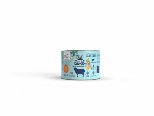 Syta Micha Karma mokra dla psa CHEF Jagnięcina z warzywami JUNIOR 200g