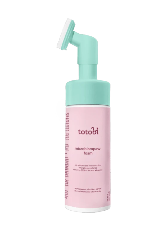 TOTOBI Microbiompaw foam - wzmacniająca mikrobiom pianka do mycia łapek 200 ml