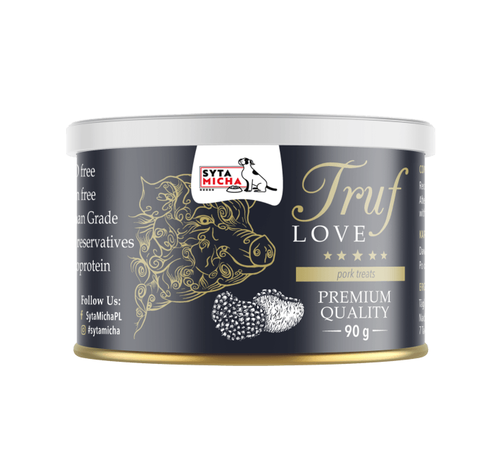 Syta Micha TrufLove smaczki dla psa z wieprzowiną 90g