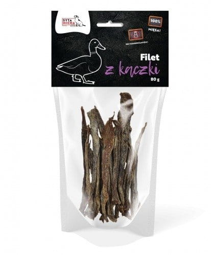 Syta Micha Suszone filety z kaczki dla psa 80g