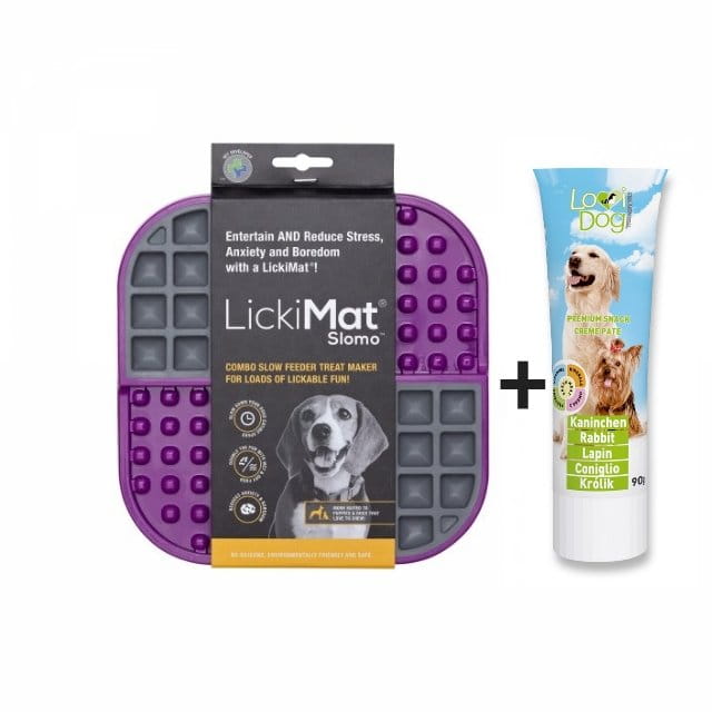 Mata LickiMat® Slomo™ + Przysmak dla psa Wołowina LoviDog ZESTAW