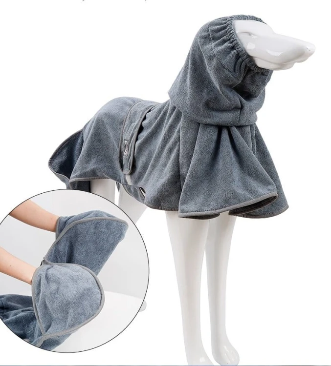 Ręcznik - szlafrok dla psa L