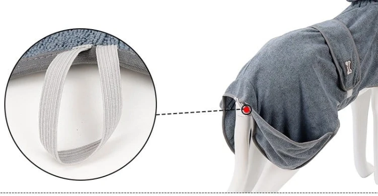 Ręcznik - szlafrok dla psa L