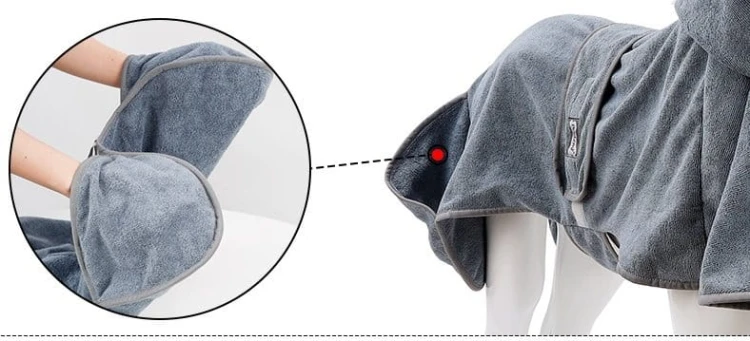 Ręcznik - szlafrok dla psa XL