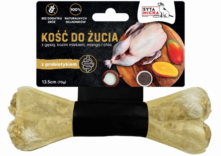 Syta Micha Kość do żucia dla psa z probiotykiem
