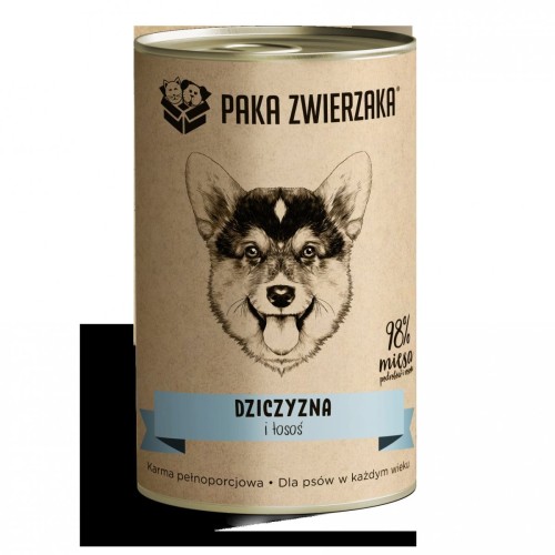 Karma Paka Zwierzaka Karma mokra DZICZYZNA I ŁOSOŚ 400g